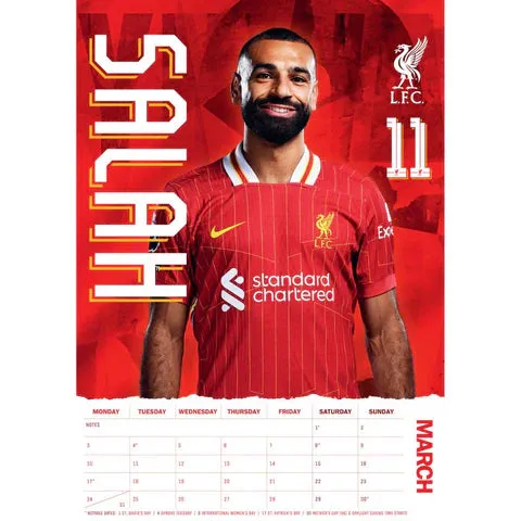 Liverpool 2025 Official Calendar