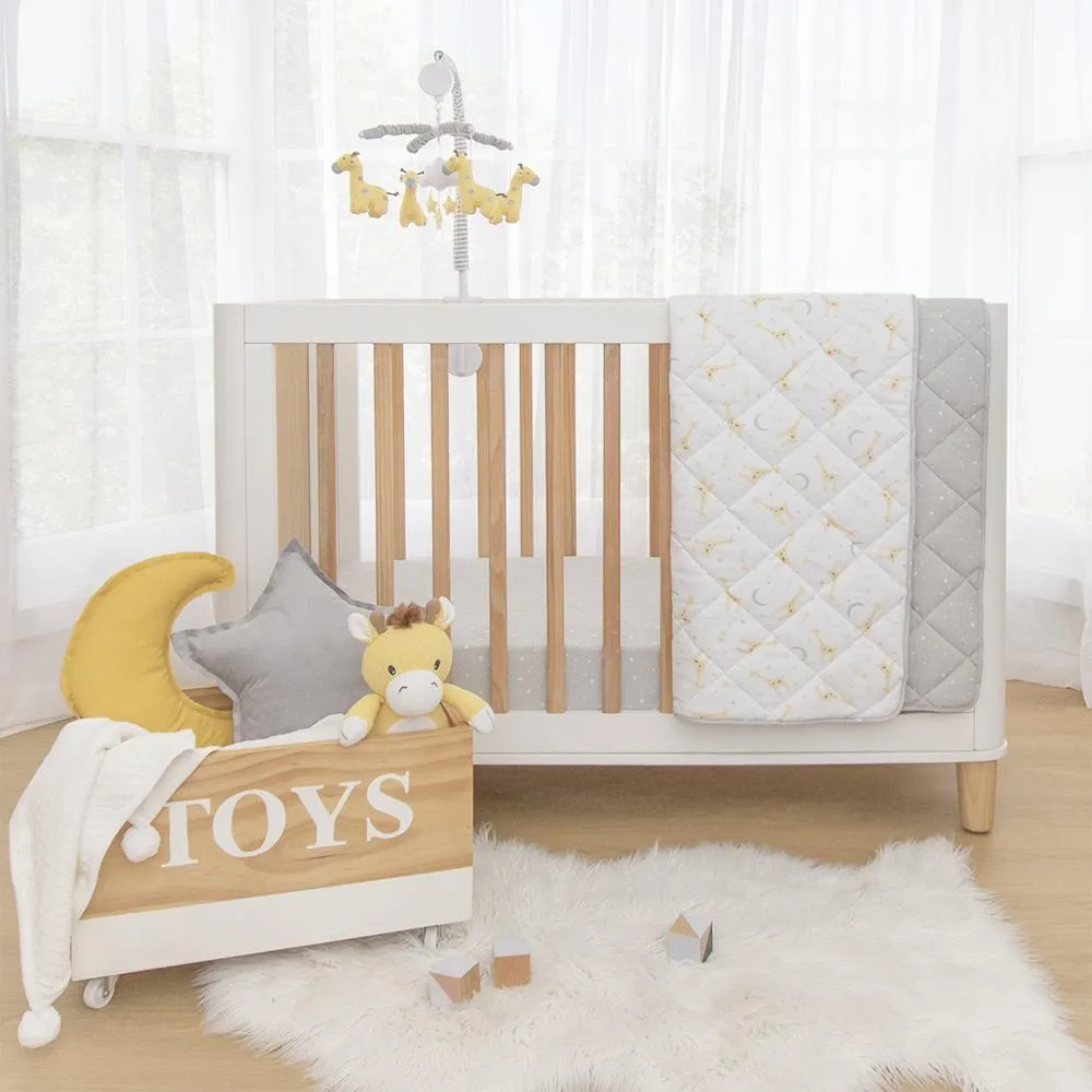 Living Textiles Cot Comforter - Noah Giraffe