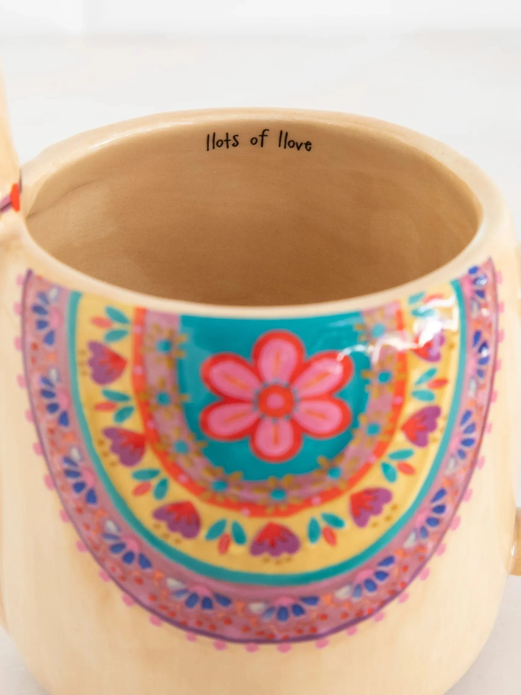 Llama Folk Art Mug 16oz