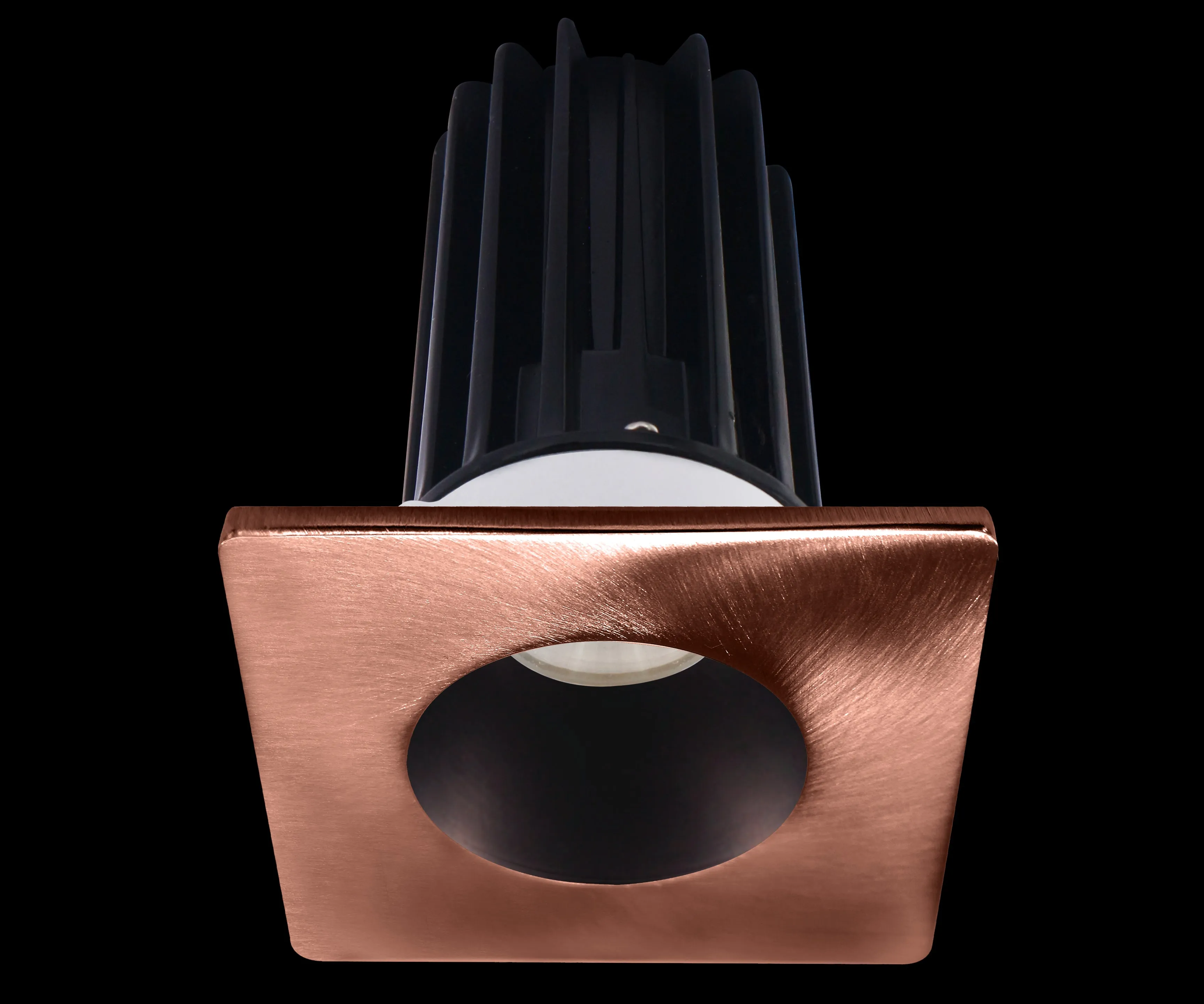 Lotus LED-2-S15W-5CCT-2RRBZ-2STCP-24D 2 Inch Square Recessed LED 15 Watt Designer Series - 5CCT Selectable - 1000 Lumen - 24 Degree Beam Spread - Bronze Reflector - Copper Trim