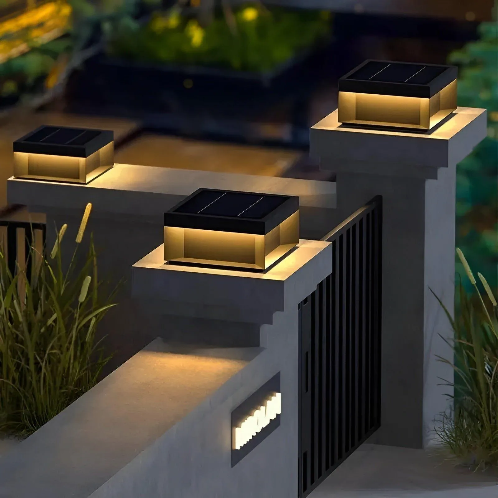 LumiGate Light - Wasserdichte Solar-Gartenlampe für Außen