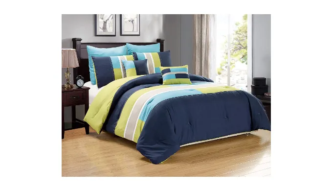 Luxury 7-Piece Desiree Queen Comforter Set - Ships Quick!