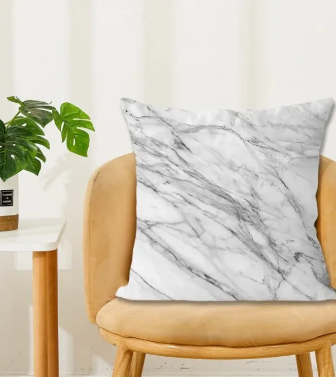 Marble Pattern Cushion Cover Without Filler