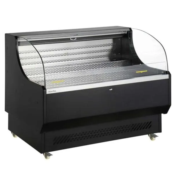 Marchia USTAR50 52" Black Low Profile Open Air Cooler Grab and Go