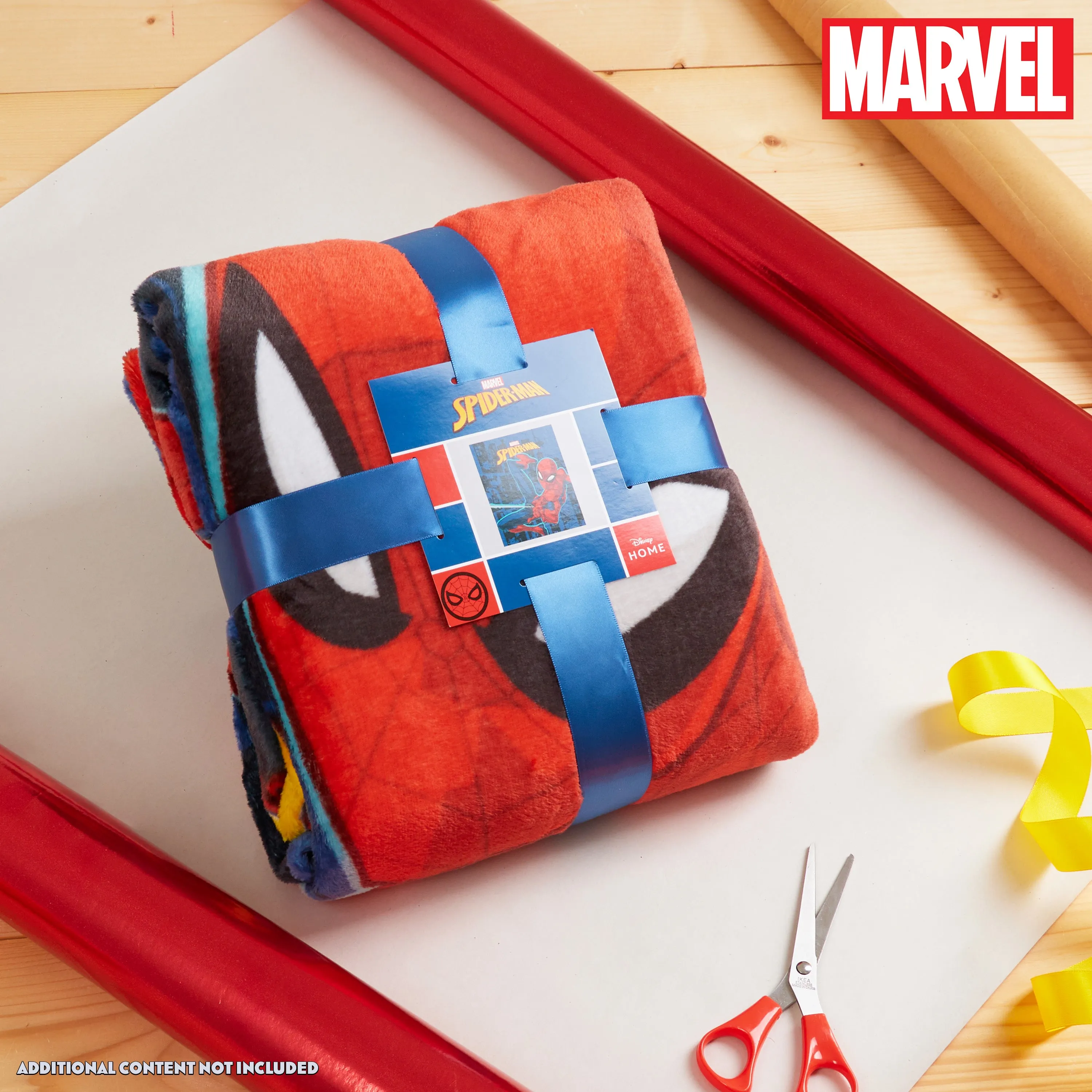 Marvel Spiderman Super Soft Fleece Blanket - Blue Spiderman