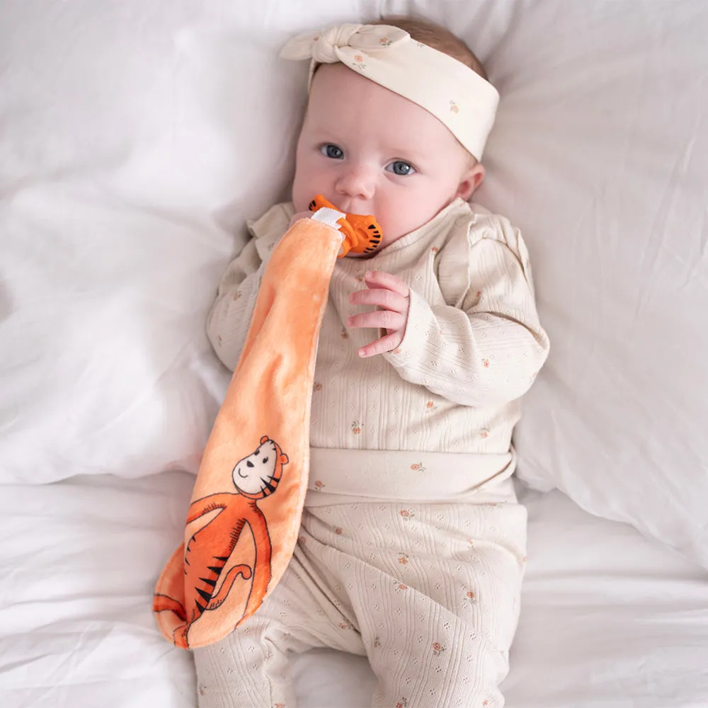 Matchstick Monkey All-In-1 Soother & Organic Cotton Comforter with Antimicrobial Protection