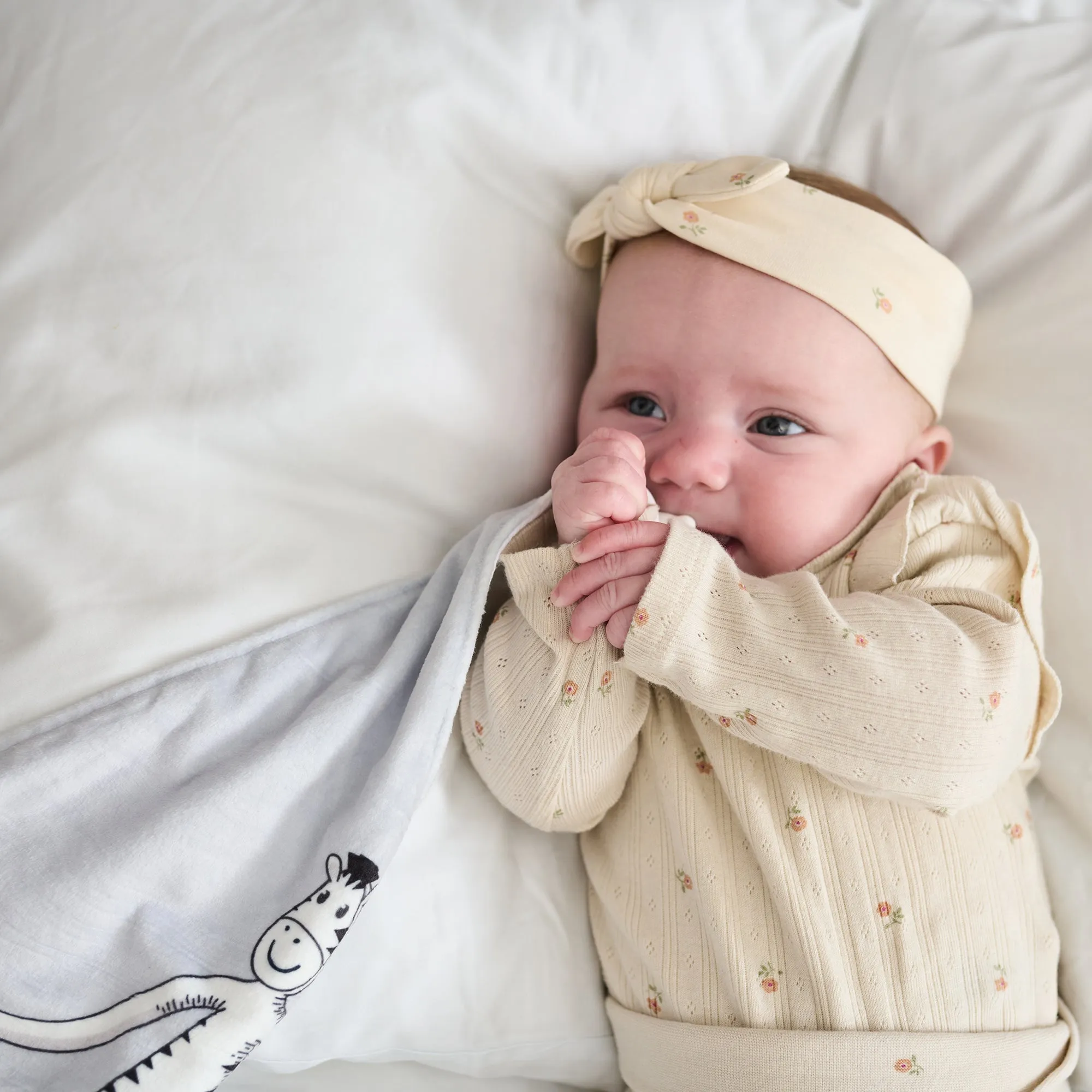 Matchstick Monkey All-In-1 Soother & Organic Cotton Comforter with Antimicrobial Protection