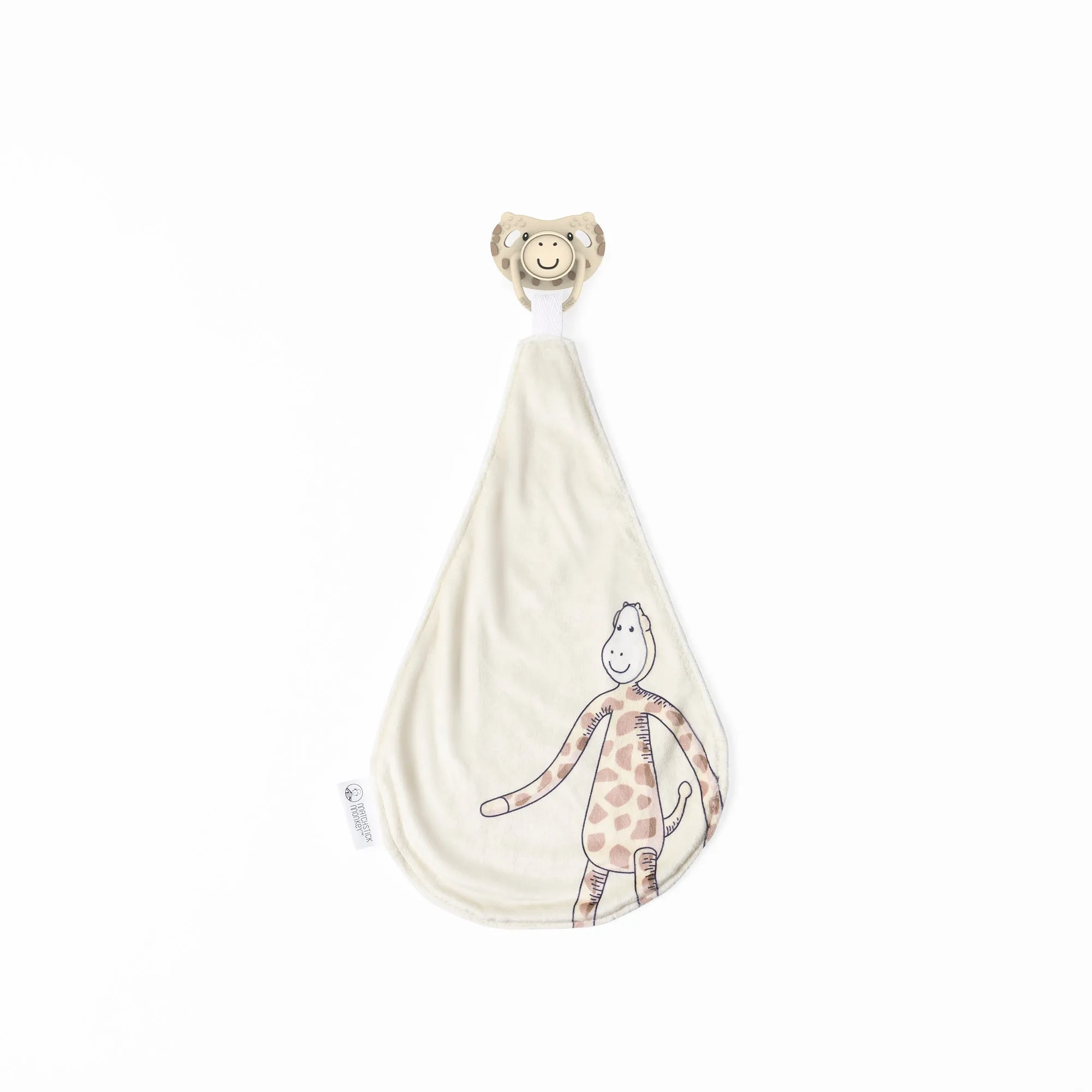 Matchstick Monkey All-In-1 Soother & Organic Cotton Comforter with Antimicrobial Protection