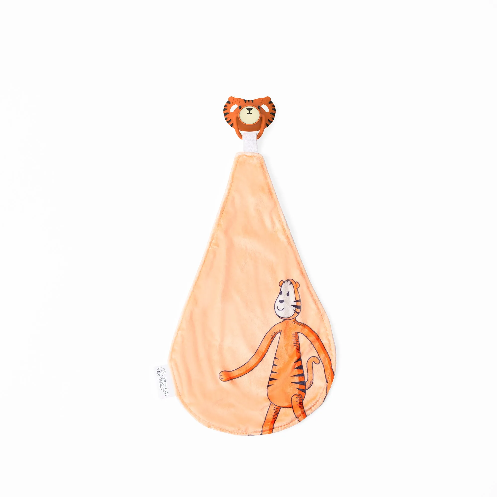 Matchstick Monkey All-In-1 Soother & Organic Cotton Comforter with Antimicrobial Protection