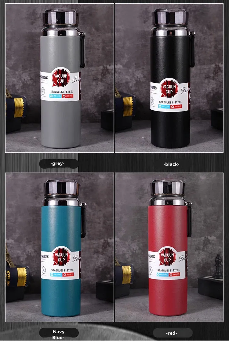 Matte Stainless Steel Vacuum Bottle