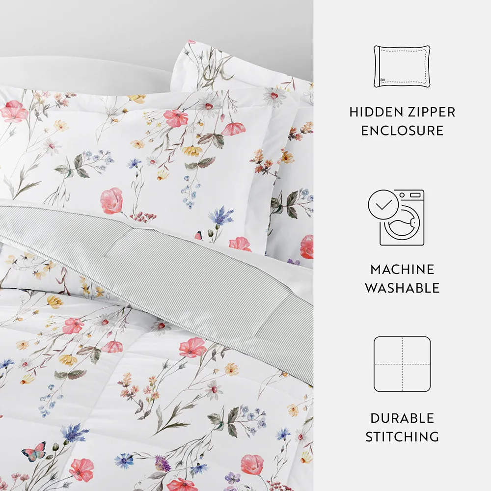 Meadow Floral Reversible Down-Alternative Comforter Set - 12 Days of Deals