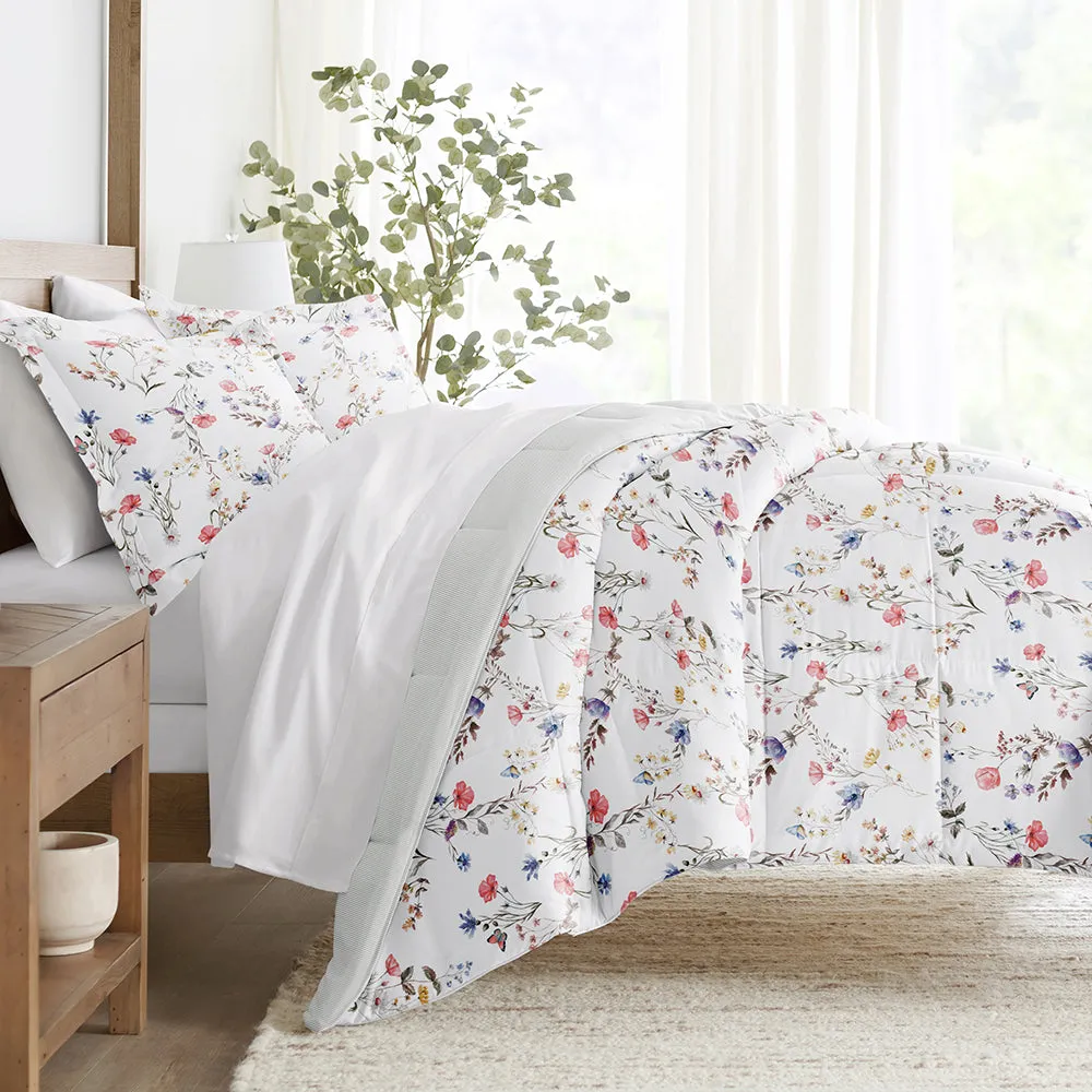 Meadow Floral Reversible Down-Alternative Comforter Set - 12 Days of Deals