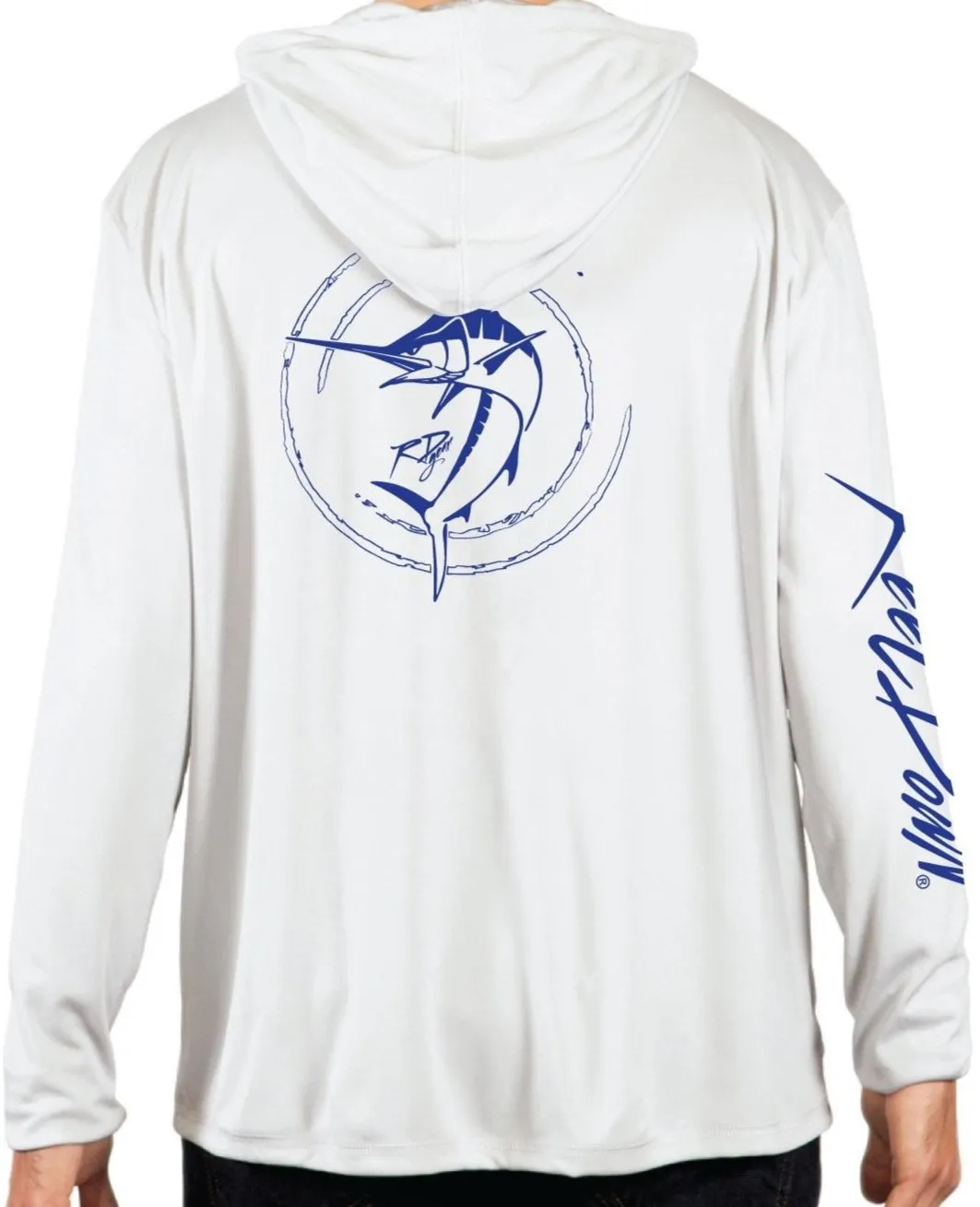 Men's White Marlin Hoodie