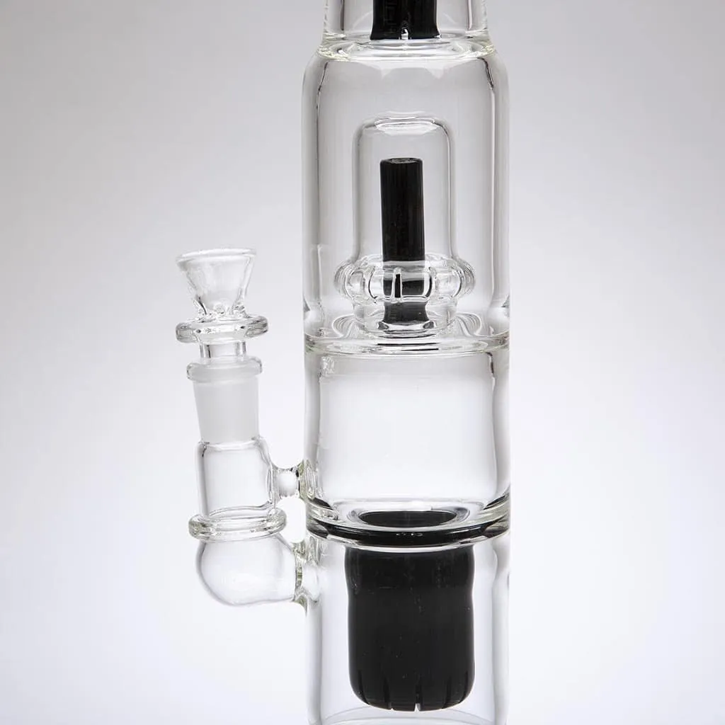 MGW - Black CIRQ Double Perc Bong