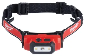 Milwaukee 2111-21 Headlamp, Lithium Battery, LED Lamp, 475 Lumens, 31 hr Run Time, Red :EA: QUANTITY: 1