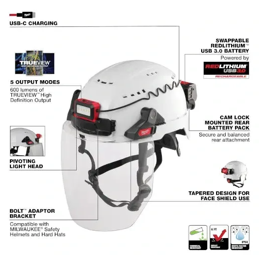 Milwaukee 2118-21 BOLT™ REDLITHIUM™ USB Headlamp