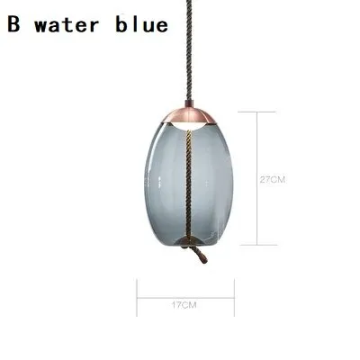 Modern BROKIS Knot Glass LED Pendant Lights Dine Rope Ceiling Chandelier Hanging Lamp Designer Cafe Bar Light Fixtures Drop Ship