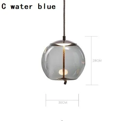 Modern BROKIS Knot Glass LED Pendant Lights Dine Rope Ceiling Chandelier Hanging Lamp Designer Cafe Bar Light Fixtures Drop Ship