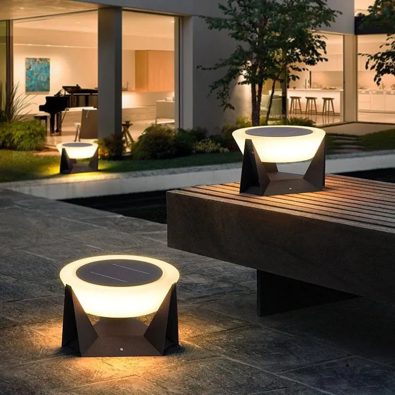 Modern Outdoor Waterproof LED Solar Patio, Garden and Landscape Lamp