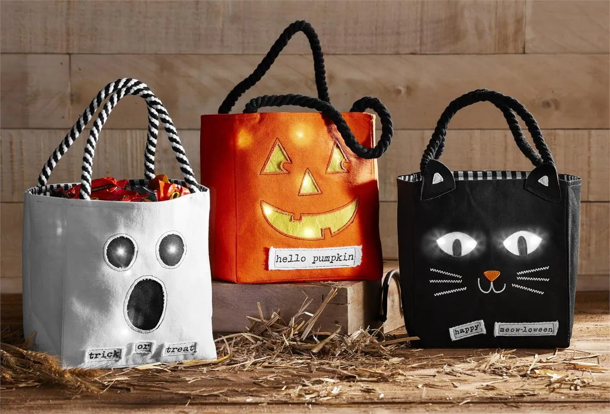 Mud Pie Light Up Halloween Treat Bag