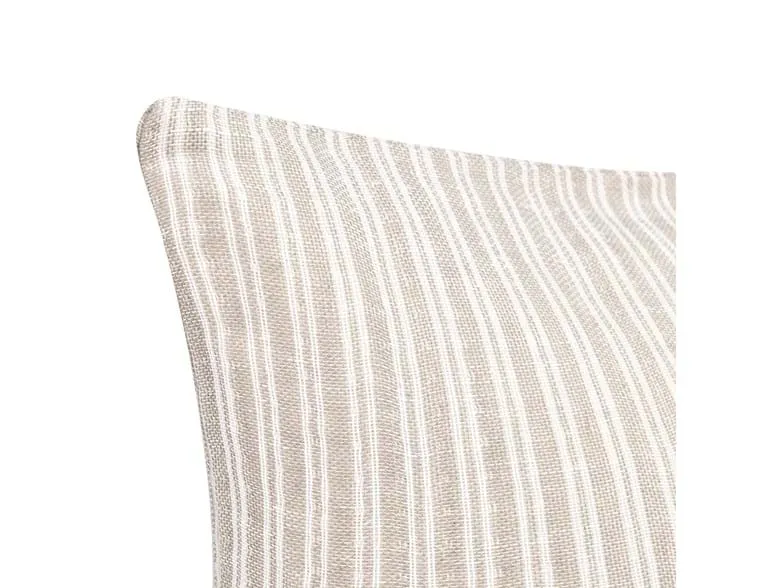 Natural Striped Large Lumbar Pillow