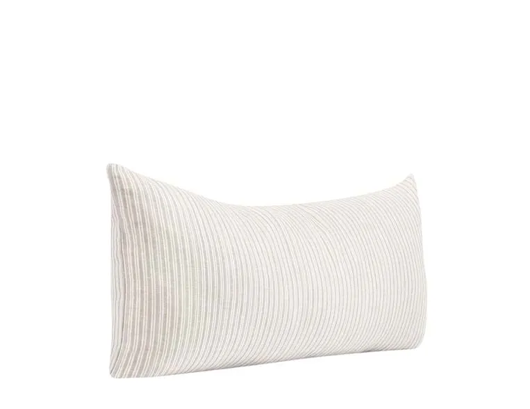 Natural Striped Large Lumbar Pillow