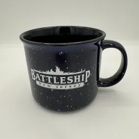 Navy Speckled Battleship Mug