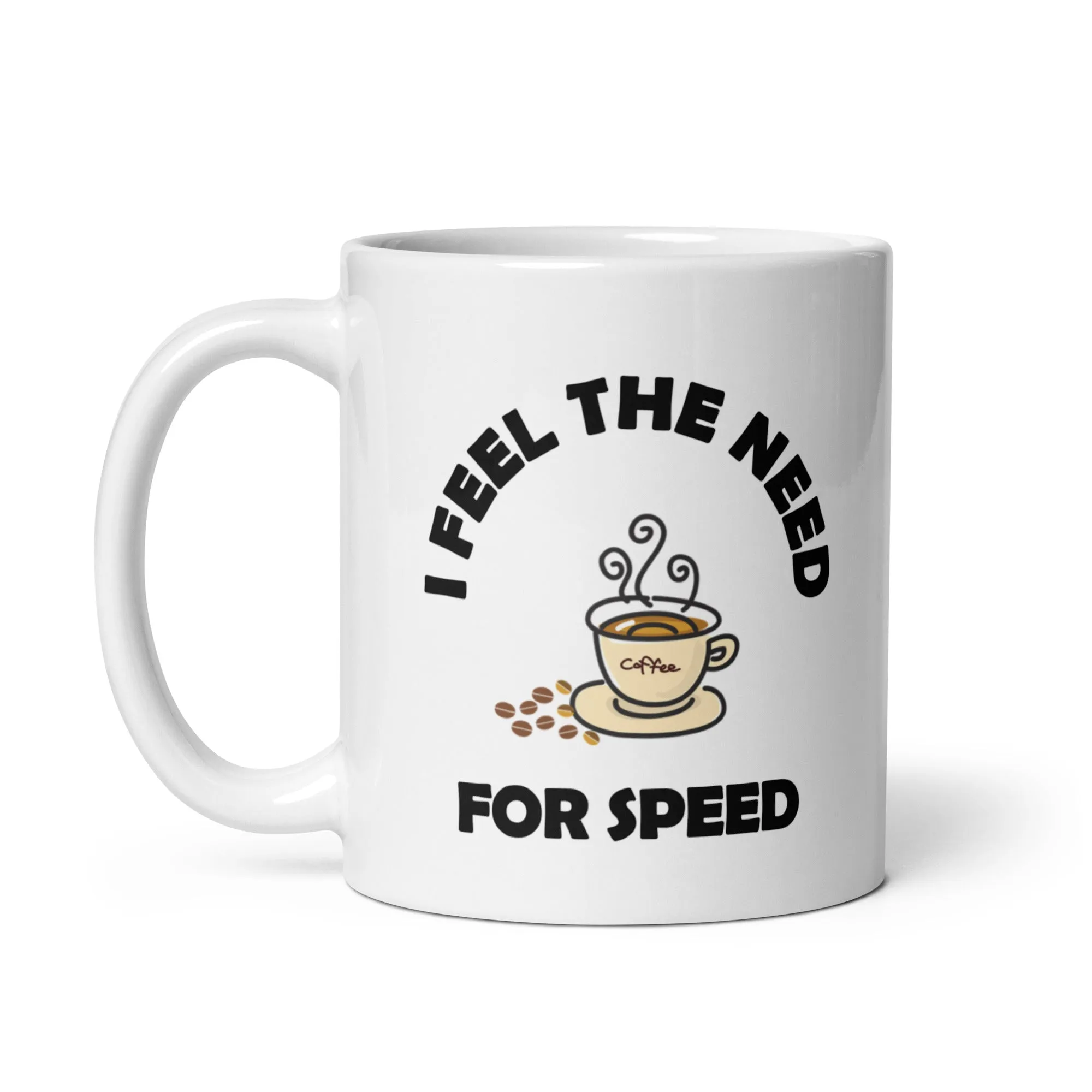 Need For Speed, White glossy coffee mug