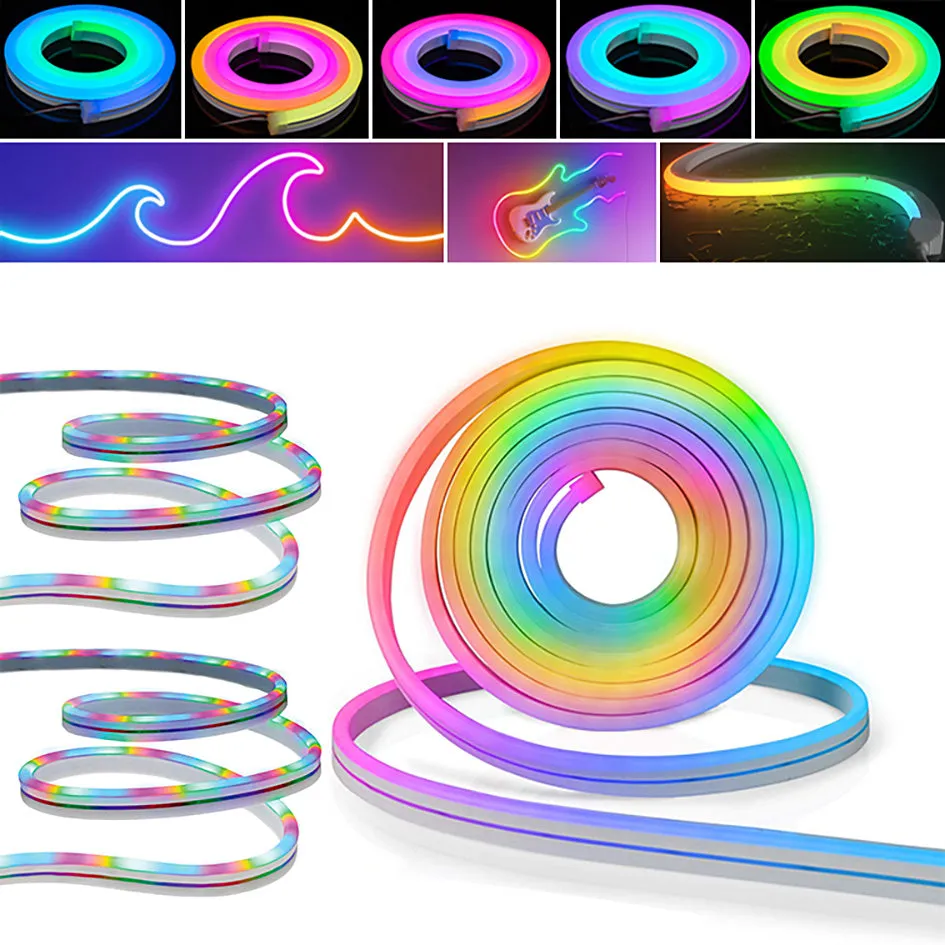 Neon LED Strip Lights Music Sync