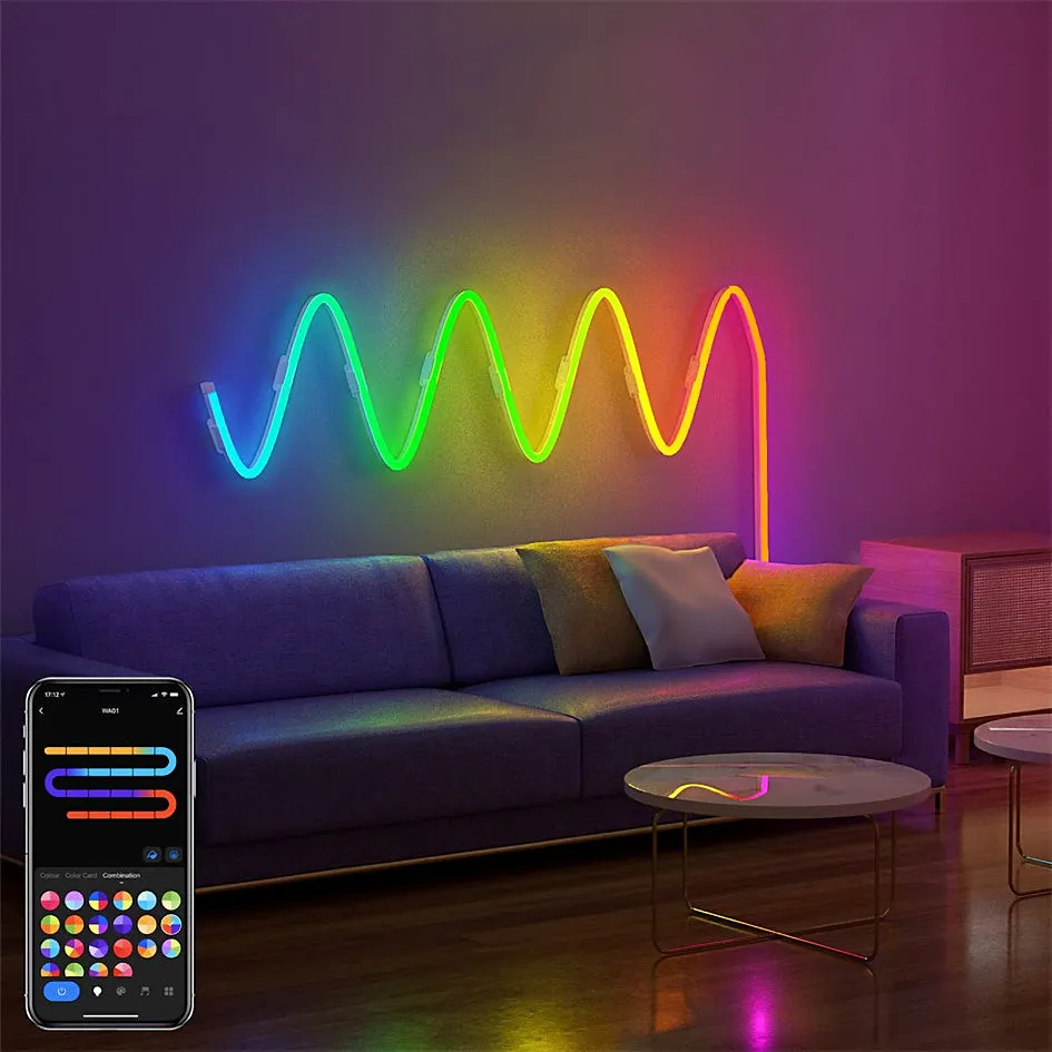 Neon LED Strip Lights Music Sync