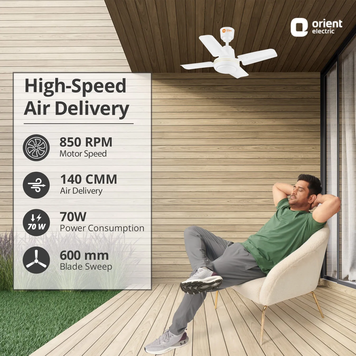 New Breeze High Speed Ceiling Fan