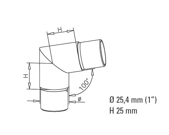 Non-Tarnish Flush Angle 80 Degree