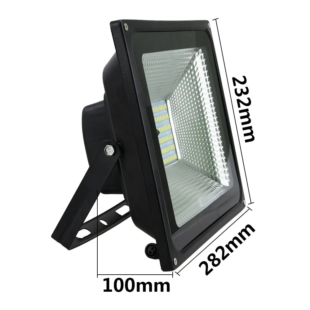 NovaBright NB-SFL-50W Solar LED Flood Light Kit 50W Photocell 12HR