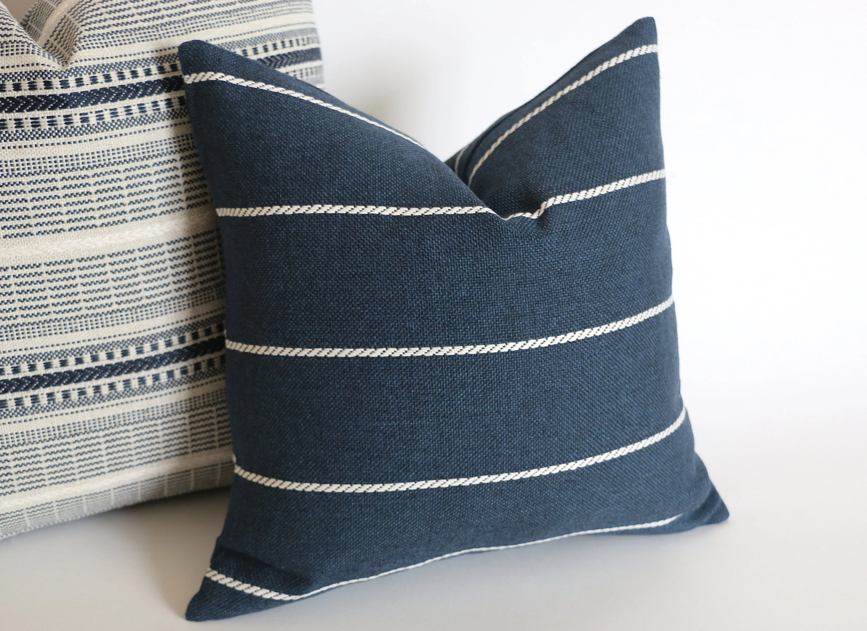 Outdoor Pillow Cover / Dark Blue Pillow Cover / Patio Pillow / Outdoor Cushion / Patio Decor / Pool Decoration / Coastal Pillow Cover