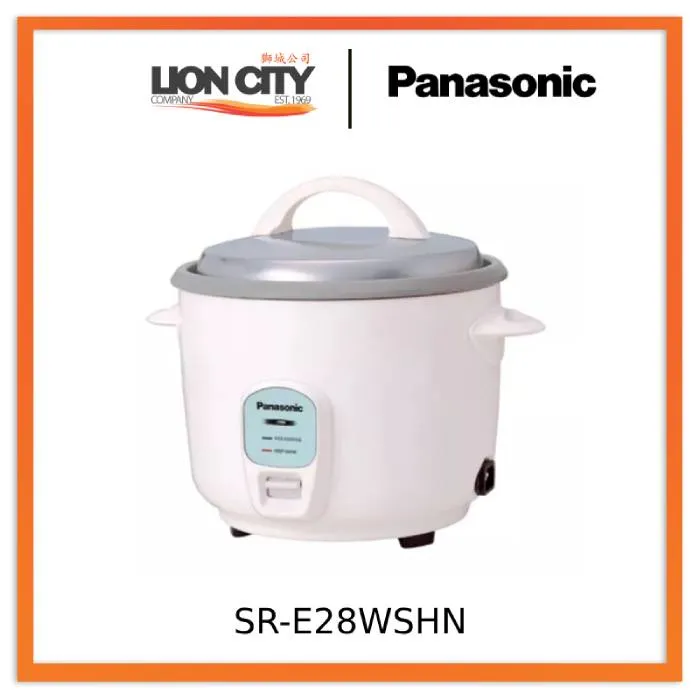 Panasonic SR-E28WSHN 2.8L Convectional Rice Cooker with Stainless Steel Lid and Keep Warm Function