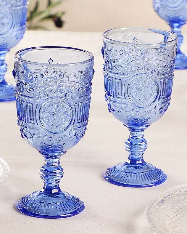 Parisian Blue Wine Goblet