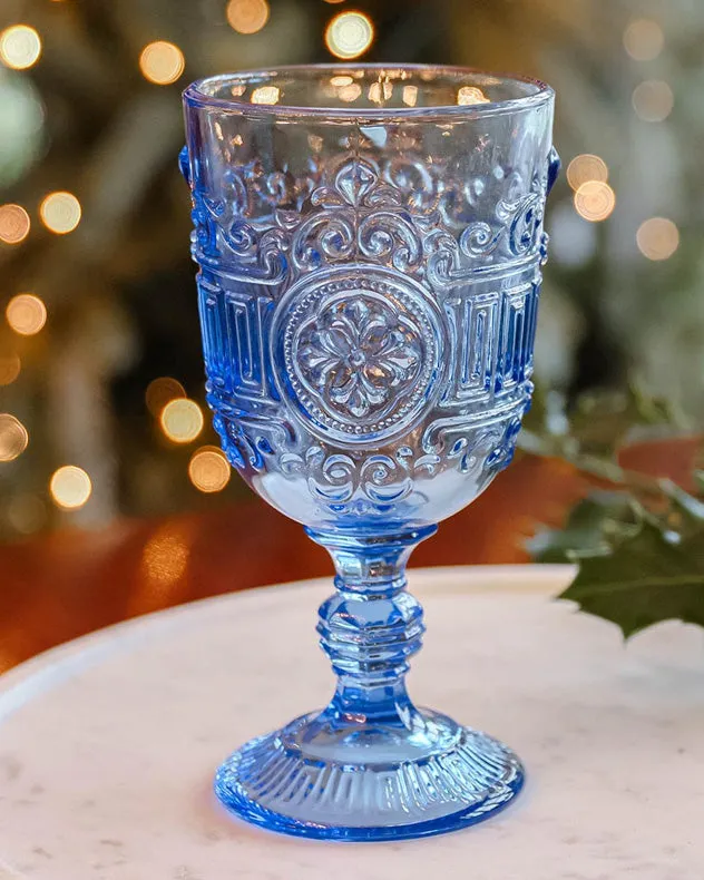 Parisian Blue Wine Goblet