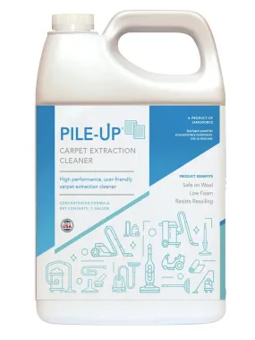 PileUp Concentrated Carpet Extraction Cleaner 2-4 oz/Gal, 1 Gallon