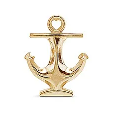 POLISHED GOLD ANCHOR BOTTLE OPENER