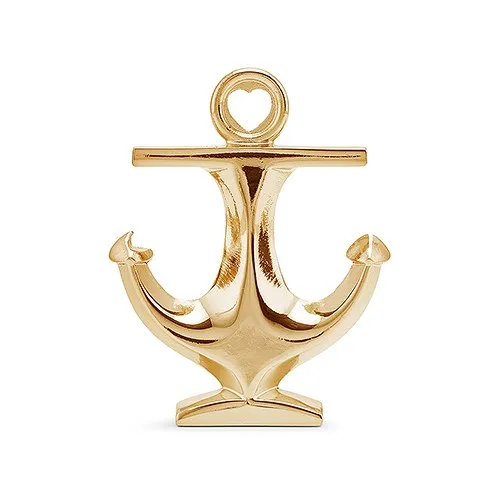 POLISHED GOLD ANCHOR BOTTLE OPENER