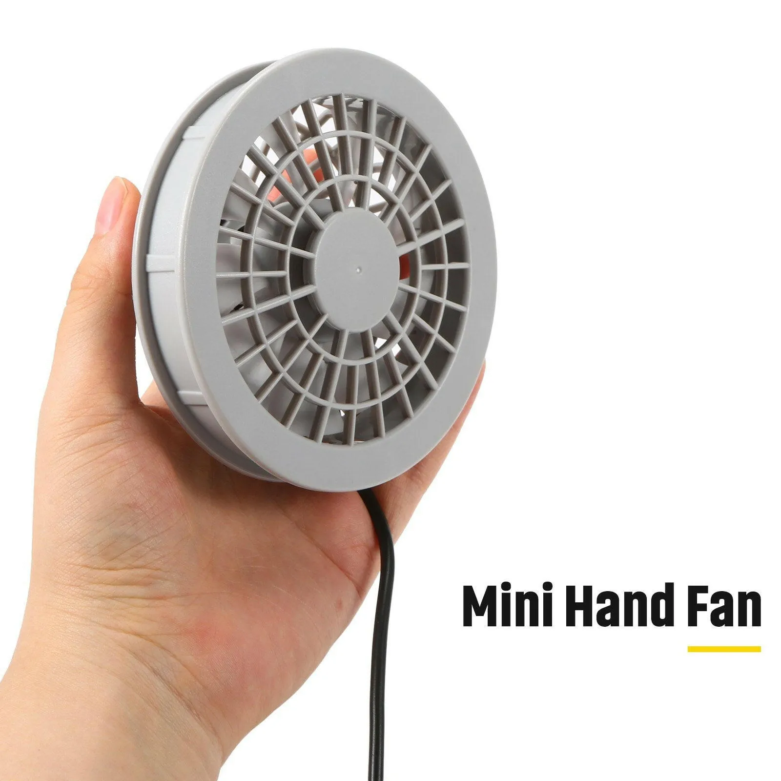 Portable Cooling Fan USB Powered Fan 4 Speeds Jacket Fan Low Noise Mini Fan