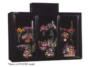 Powers (FT77SD) 77" Wide Refrigerated Top Mount Floral Cooler with Three Full Length Hinged Glass Doors