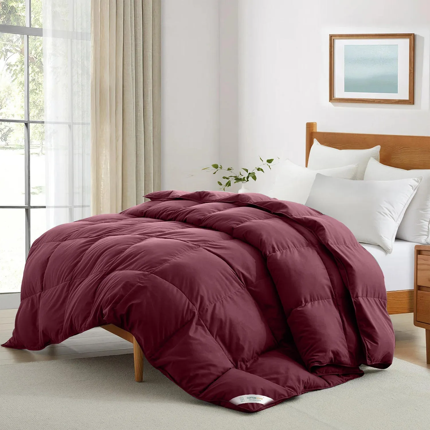 Premium Bordo 220x240 cm All Season High quality Super Soft Comforter 1 Piece