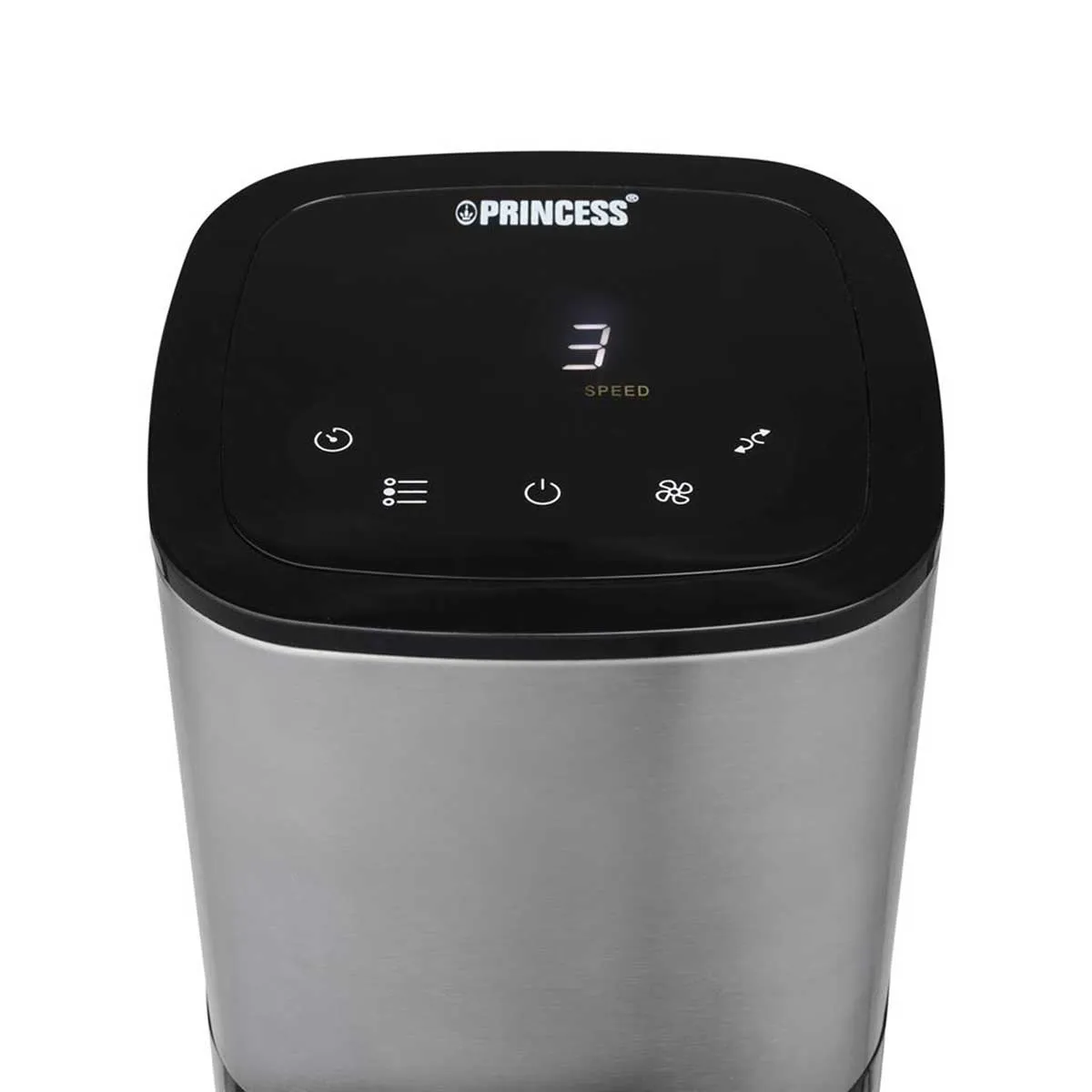 Princess Smart Tower Fan Black Portable Cooler Remote Modern 3 Speed Modern 50W