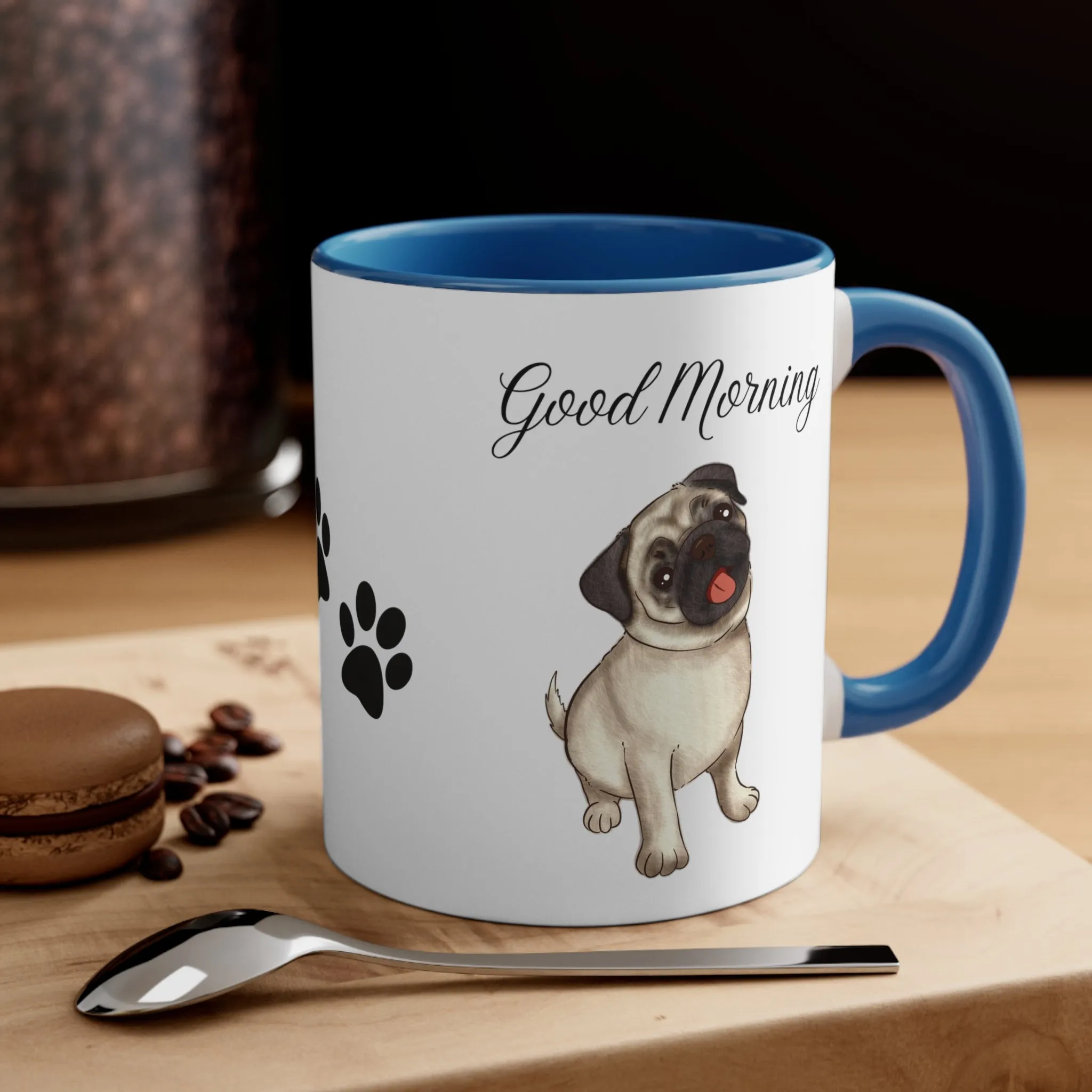 Pug Lover Good Morning Custom Coffee Mug 11oz Gifts