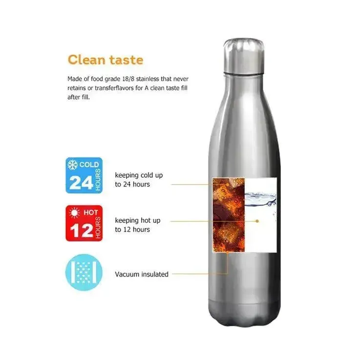 Rainbow Cola Metal Water Bottle (500 ml)