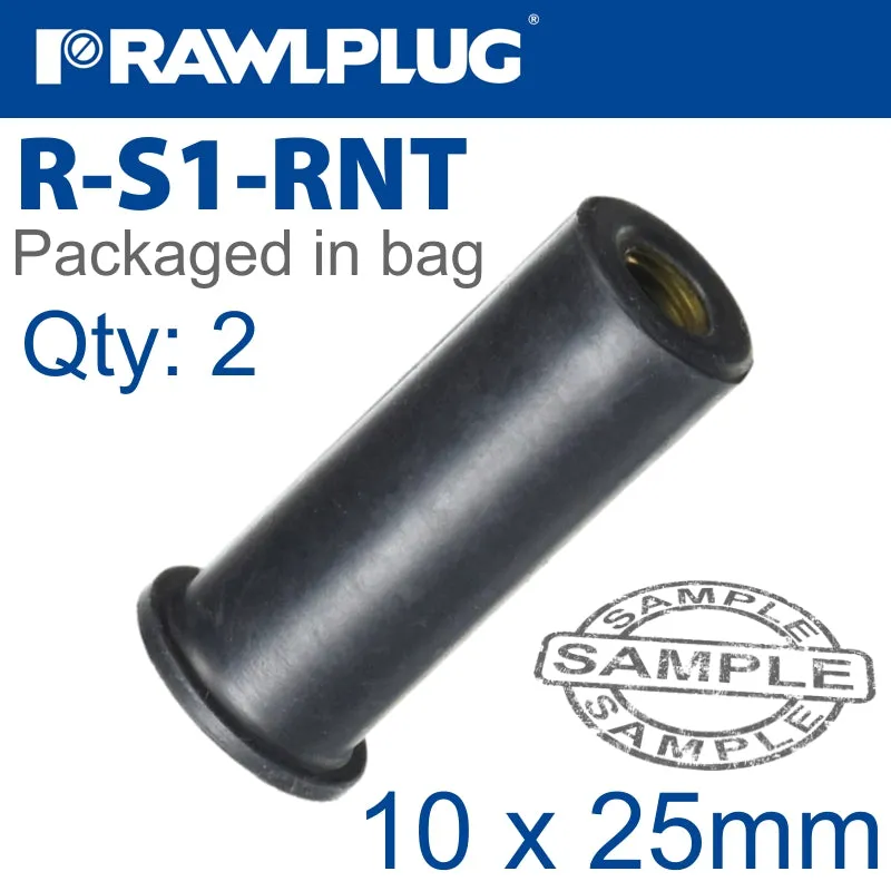 RAWLPLUG RAWLNUT M10X55MM X2-BAG RAW R-S1-RNT-10-55-2