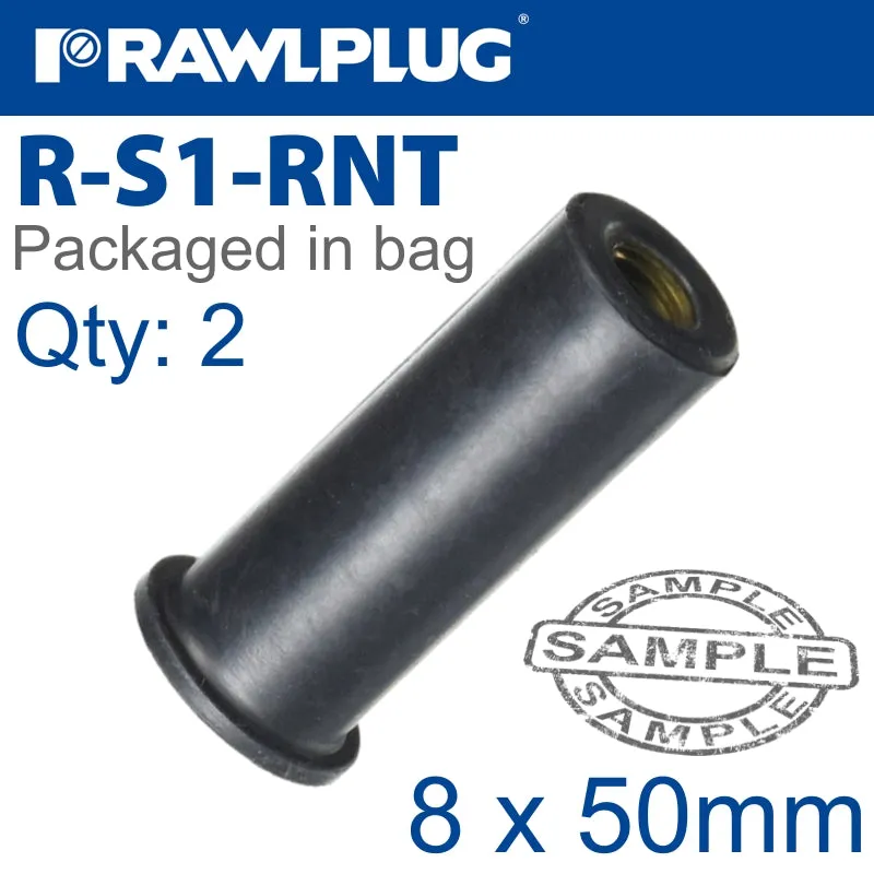 RAWLPLUG RAWLNUT M8X50MM X2-BAG RAW R-S1-RNT-8-50-2