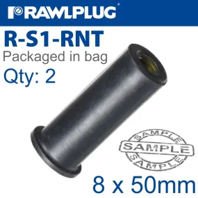 RAWLPLUG RAWLNUT M8X50MM X2-BAG RAW R-S1-RNT-8-50-2