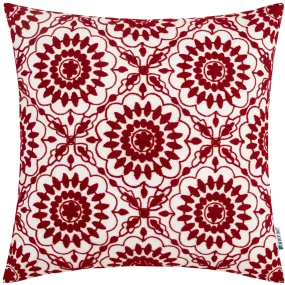 Red Floral Pillow